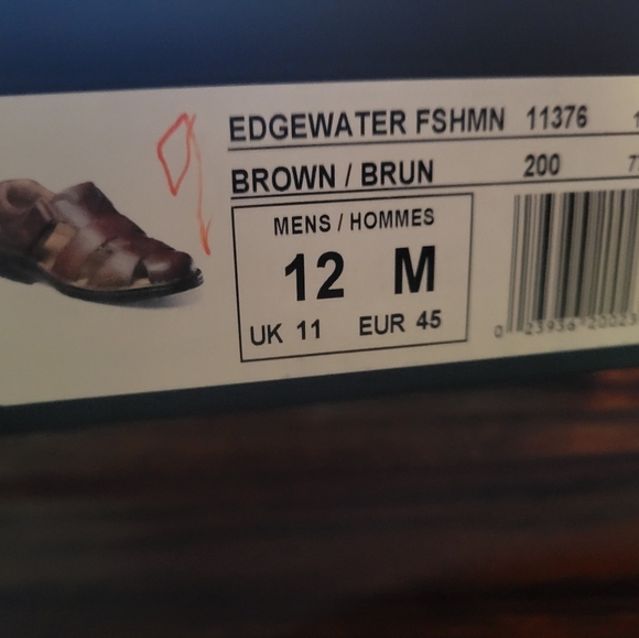 Florsheim‎ NEW Edgewater Brown Leather Sandals Mens Size 12